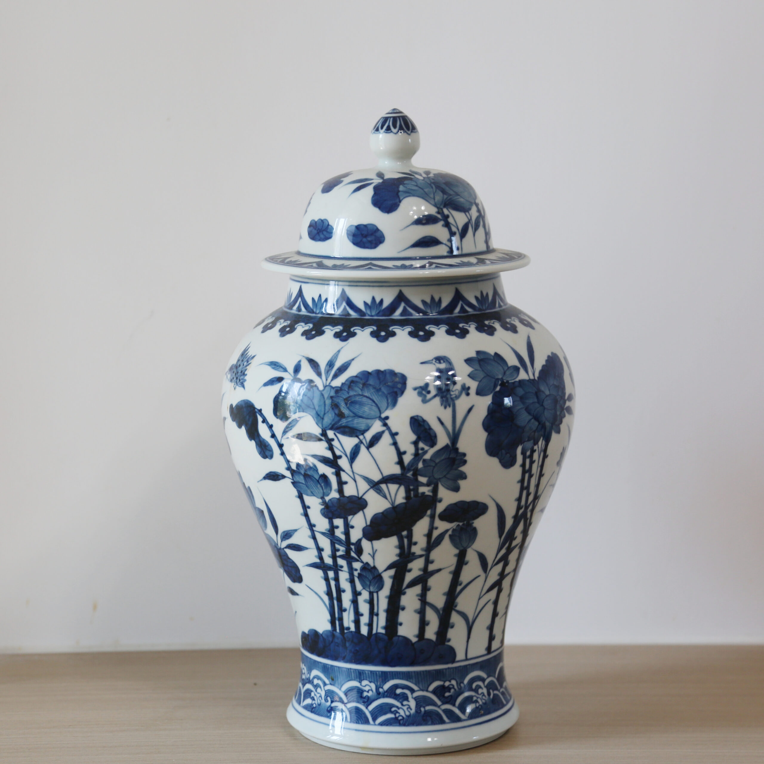 WechatIMG620 Chinese antique-style Blue And White General's Jar-2 - Image 1