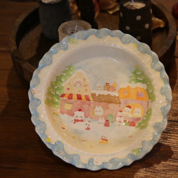 Elegant Frosty Village Set-81