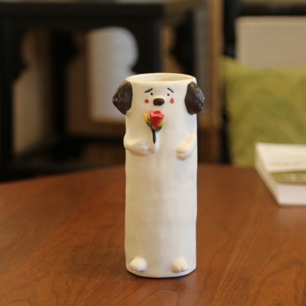 Flower - Holding Puppy Vase-40