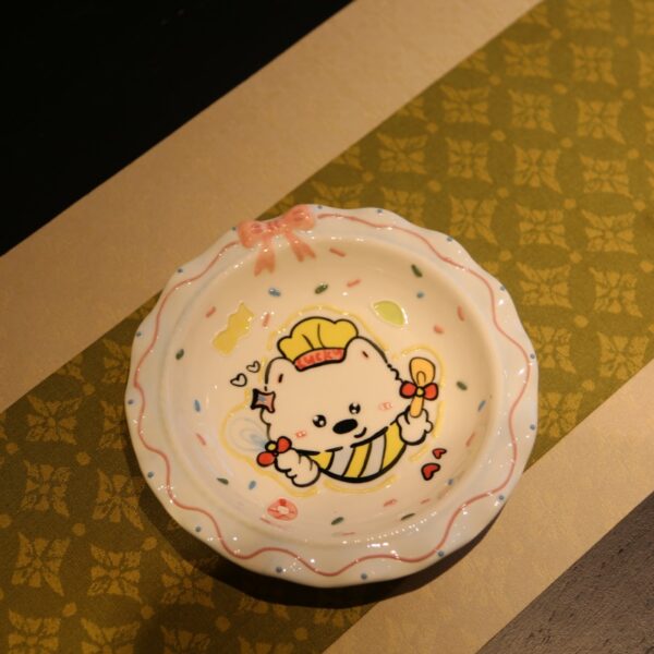 Cute Chef Bear Plate-29