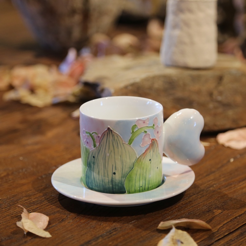 CX0B0734 Lily of the Valley Cup+Saucer-5 - Image 1