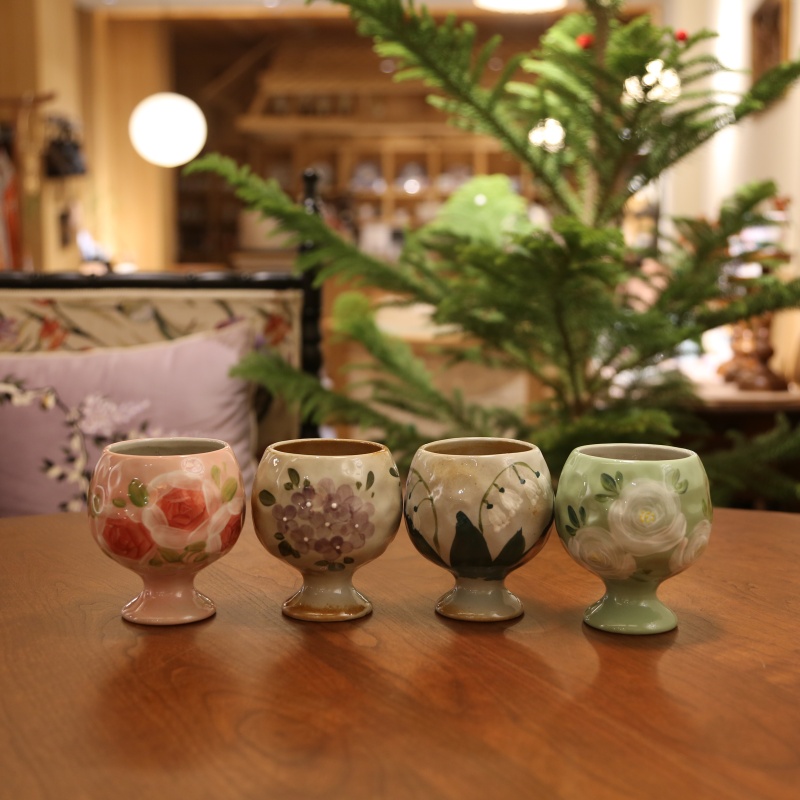 CX0B0905 Floral Footed Cup-64 - Image 1