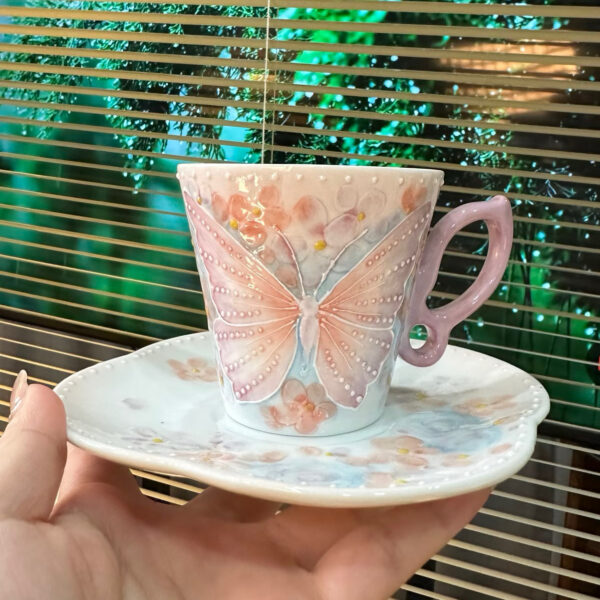Butterfly Morning Cup+Saucer-57